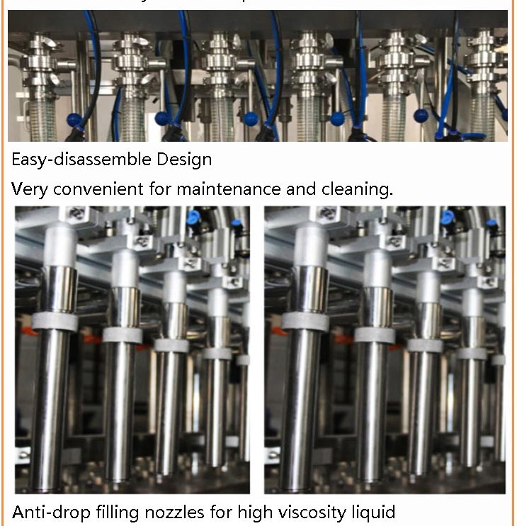 ලාභ පිරවුම් ඇසුරුම් භාජන මී පැණි බෝතල් කිරීමේ යන්ත්‍රය