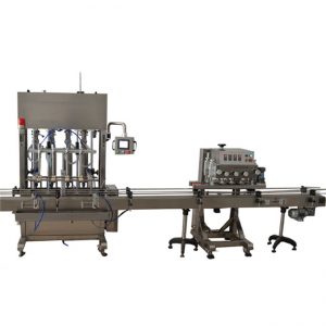 ස්වයංක්‍රීය දියර බෝතල් උපකරණ මිලි ලීටර් 50 වෛද්‍ය ඇල්කොහොල් පිරවුම් යන්ත්‍රය